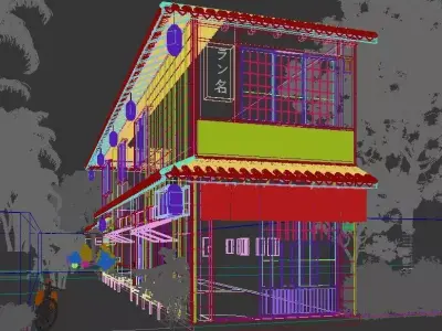 Japan Coffee house 3D model