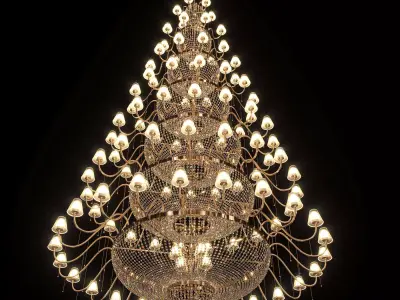 Restoration Hardware Marignan chandelier 3D model