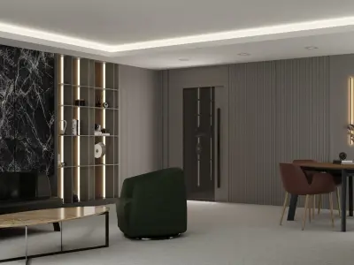 Detailed Manager-Boss Office 3D model