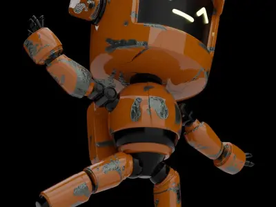 Sci-fi robot 3D model