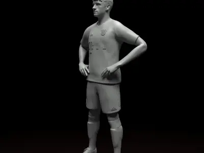 Muller Bayern Munich football player  stl file ready for print 3D print model