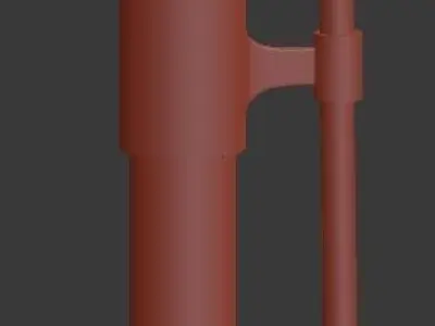  Street lamp Low-poly 3D model