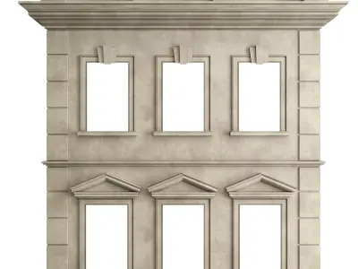 Facade Classic House v 01 Low-poly 3D model