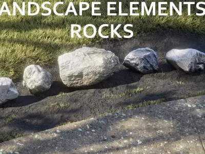 Landscape Elements - Rocks 3D model