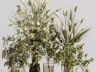 Collaction Plants Bouquet 26 3D model