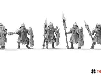 Dark Techno - Legionaxii troops builder 3D print model