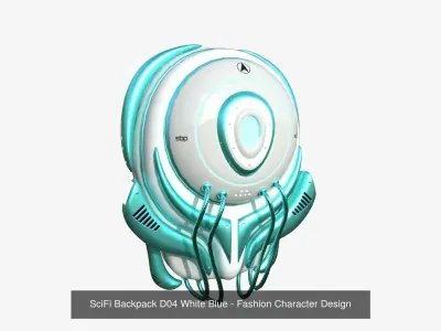 10 SciFi Backpack D Collection - Fashion Character Design
