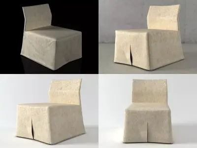 Mannequin Lounge Chair 3D model