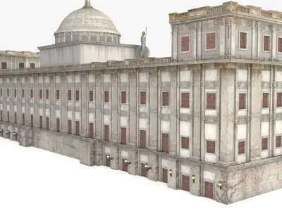 European Renaissance palace 3D model