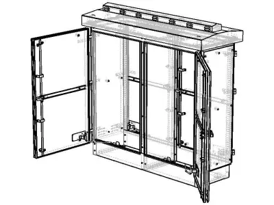 Waterproof Outdoor Electrical Enclosures 3D model