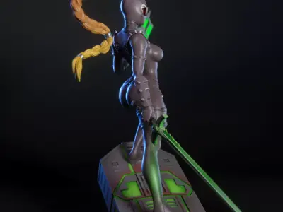 The Emerald Assassin  3D print model