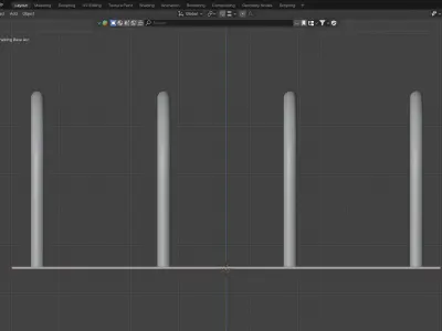 Bicycle Parking Rack 3D model