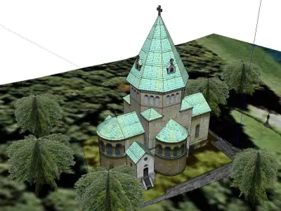 Architecture-Religion-God-Culture-Temple-030 church 3D model