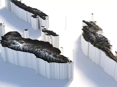 Solomon Islands Terrain Country 3D model