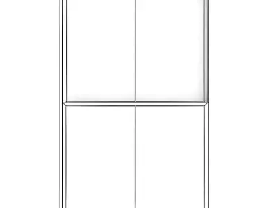 Metal Window 05 3D model