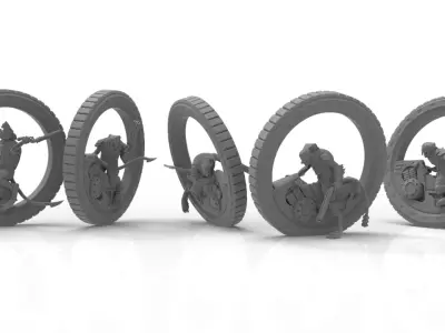 Cheese Stealer Cult - Tunnel Riders 3D print model