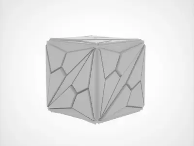SciFi Shape Cube 3D print model