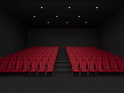 Movie Theater Interior 01 3D model