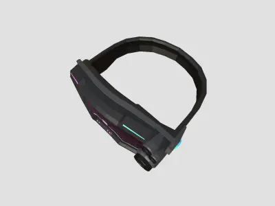 SciFi Glasses Low Poly A06 - Character Design Low-poly 3D model