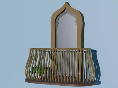 window assets Low-poly 3D model