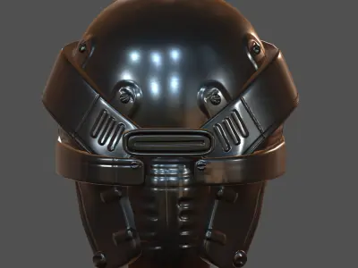 Helmet plastic Low-poly 3D model Low-poly 3D model
