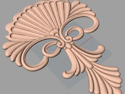 Artcam 3D relief STL models for CNC woodworking E106 3D model