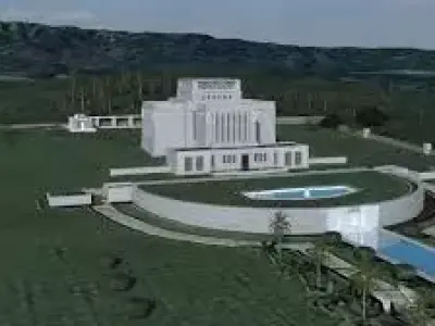 Laie Hawaii Temple at original dedication 1919 3D print model