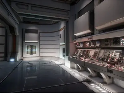 Sci Fi Interior Asset Pack  1a 3D model