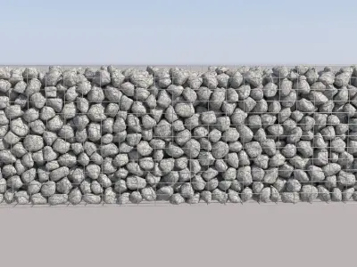 Gabion Wall 3D model