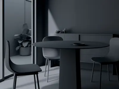 Photorealistic Archviz Interior Room in 4K Textures Low-poly 3D model