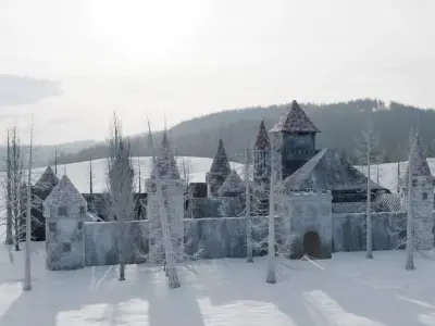 Winter Castle 3D model