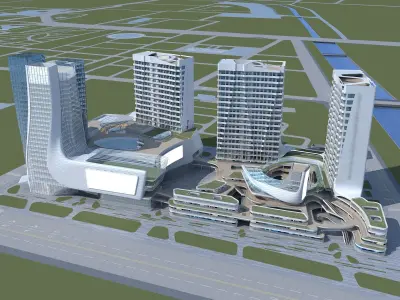 Cityscape 15 3D model
