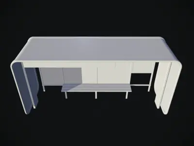 Bus Stop Highpoly 3D model