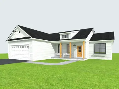 Cape Cod House 22 3D model