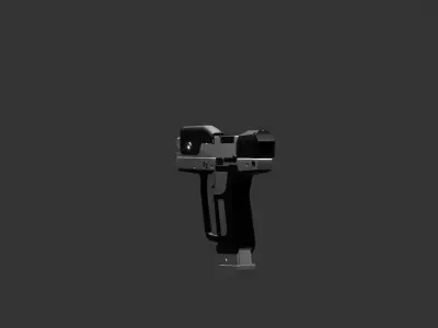 Sci - Fi Gun Low-poly 3D model