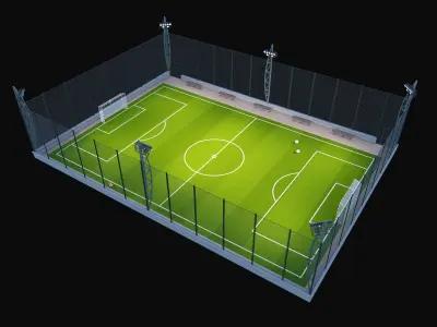 stadium-tennis football Basketball 3D model