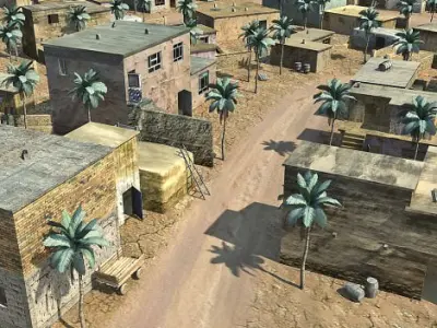 Arab Town Low-poly 3D model