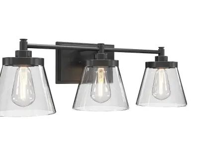 Hinton P300350 Bath Vanity Wall Light 3D model