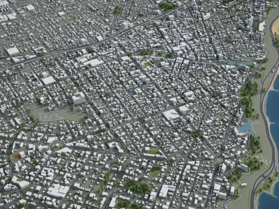 Lima - Peru Low-poly 3D model