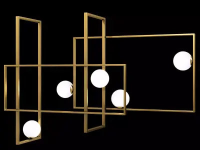 VeniceM - Mondrian Glass Ceiling Low-poly 3D model