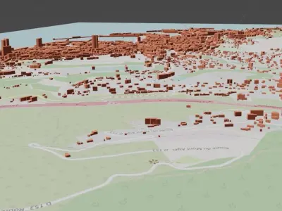 Monaco CITY BUILDINGS 3D model