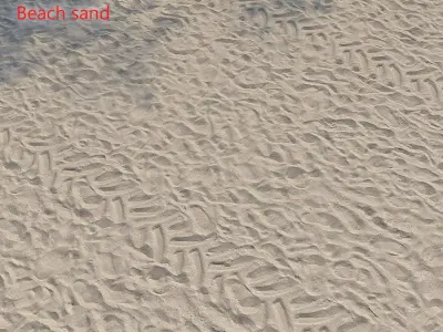 Ultra realistic Beach sand geometry  2 3D model