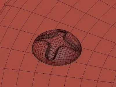 Close to Ceiling Light 2 3D model