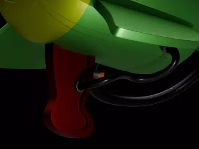 Stylized Alien Energy Weapon Sci-Fi Game Asset Low-poly 3D model