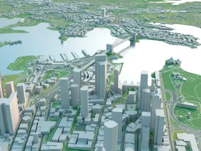Sydney city 3D map 3D model