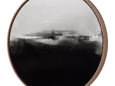 Abstract Painting Frame set 3D model 752