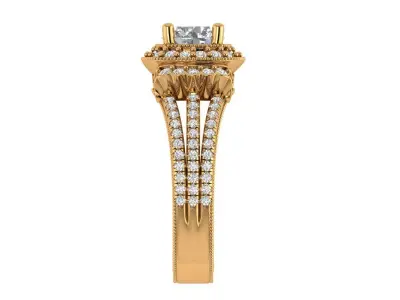 Engagement Ring 3D print model 50
