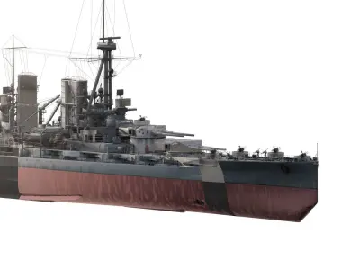 IMPERIAL GERMAN NAVY WW2 CRUSIER 3D model