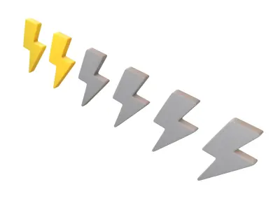 Lightning Ranking Symbol V1 015 Low-poly 3D model