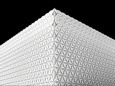 Decorative exterior wall panel 3D model